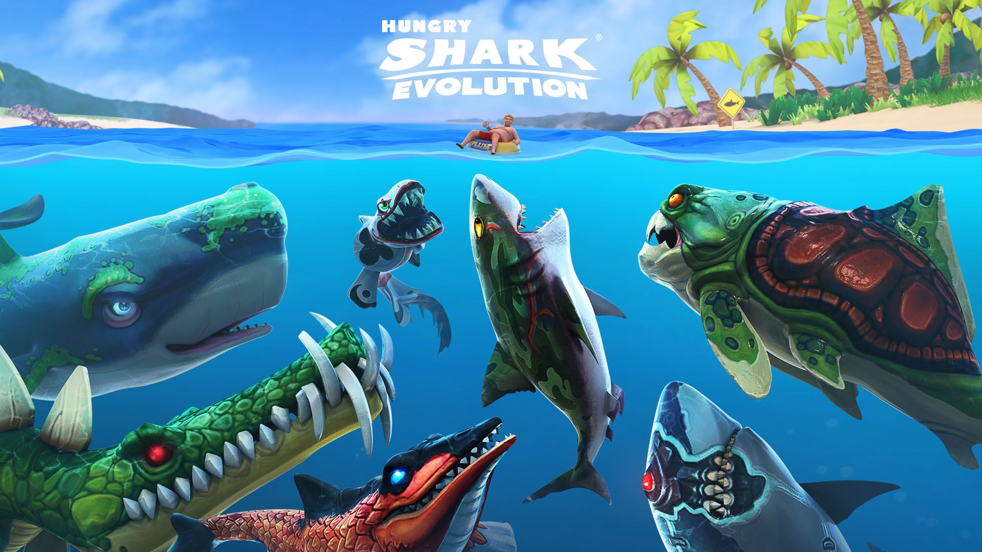 تحميل لعبة Hungry Shark Evolution مهكرة للاندرويد
